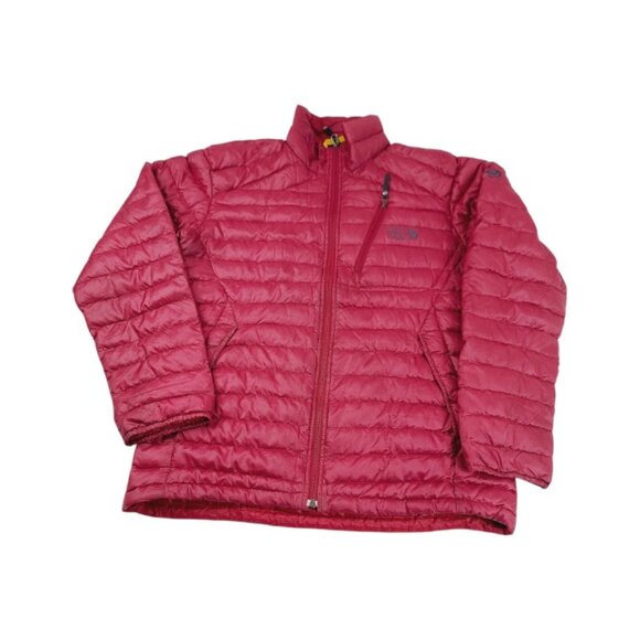 Mountain Hardwear Men's Red 800 Down Long Sleeve Padded Puffer Jacket Size L - Picture 1 of 12